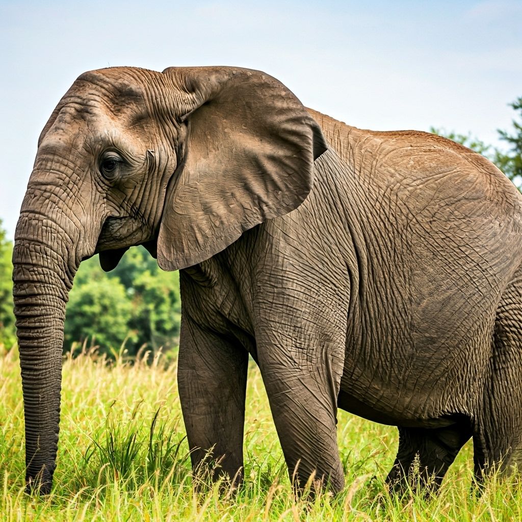 African elephant in Murchison Falls National Park