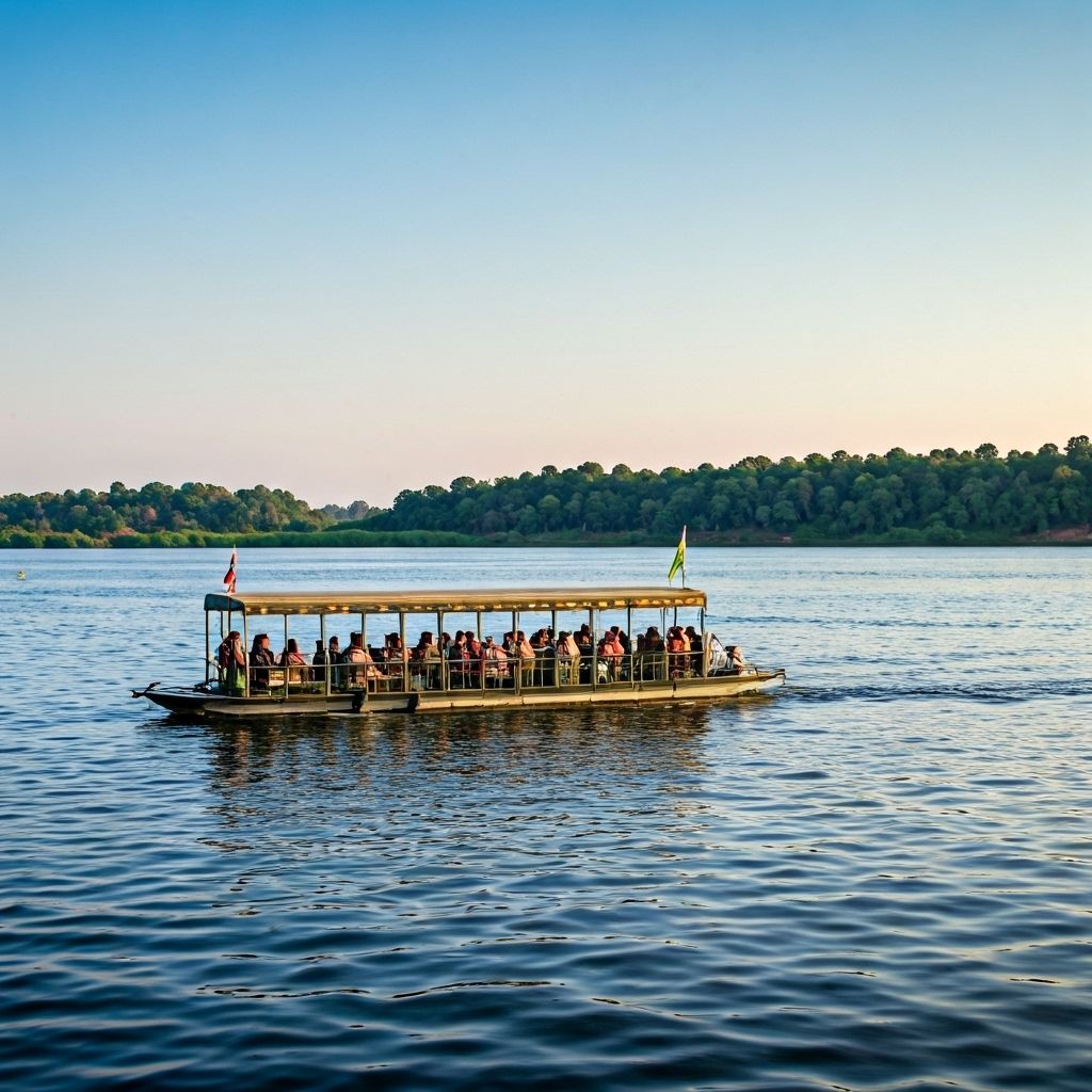 Boat safari on the Nile River